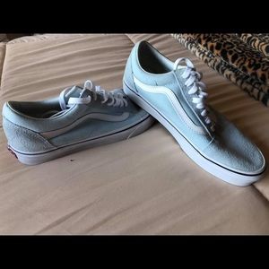 Brand new baby blue vans